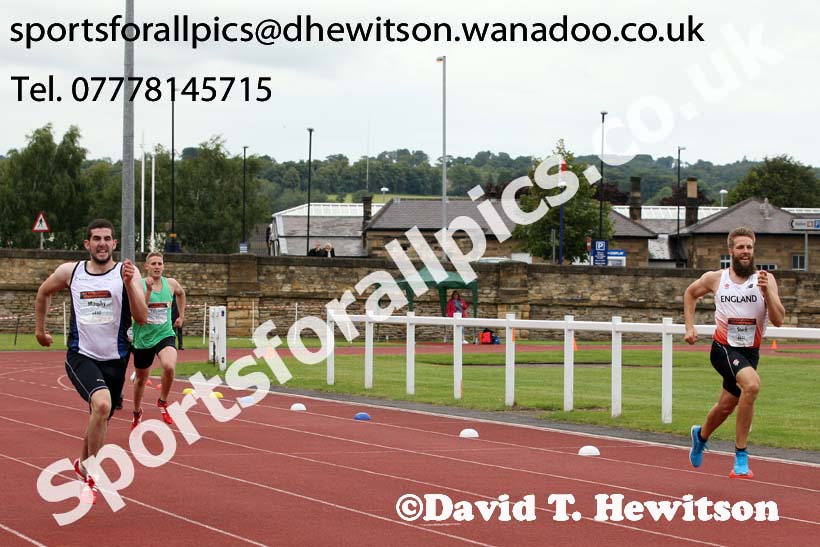 Senior mens 400 metres, EAP International Combined Events, Hexham Northumberland. Photo: David T. Hewitson/Sports for All Pics